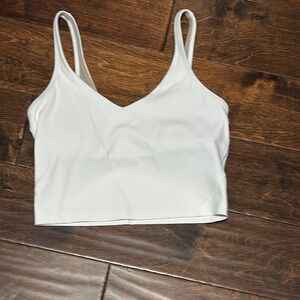 Lululemon white V-Neck Crop Top